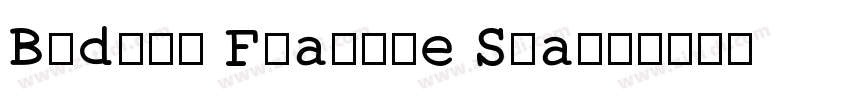 Bodoni Fragile Sharp字体转换